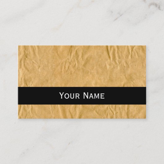 写真 – Crinklyラッピング紙+アイディア 名刺 (正面)