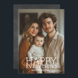 写真 – Happy Everything Greeting - chalkboard シーズンカード<br><div class="desc">好ましくは被写体を中心に垂直な写真を1つ使用する。変更をもし行うにはのまわりにクリック、ボタンに何も移動する必要があカスタマイズる。</div>