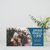 写真 – Let It Snow - Blue white シーズンカード (スタンド正面)