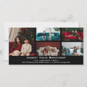 写真 – Merry Christmasと5枚のコラージュ シーズンカード (正面)