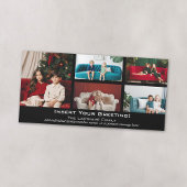 写真 – Merry Christmasと5枚のコラージュ シーズンカード