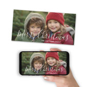 写真 – Merry Christmas手書きスクリプト シーズンカード