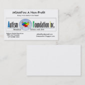 写真、MSAAFincは非営利、あらゆる声…必要とします 名刺 (正面/裏面)