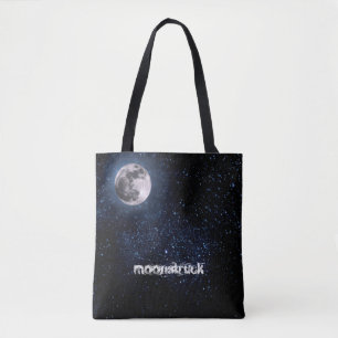 写真 – Night Sky with Full Moon +アイディア トートバッグ
