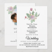 *~*写真 – RSVP - QR ROSE BOUQUET AR12 結婚's 招待状 (正面/裏面)