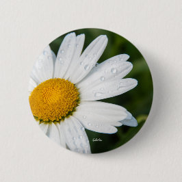 写真， une margueritte,フォントvert 缶バッジ