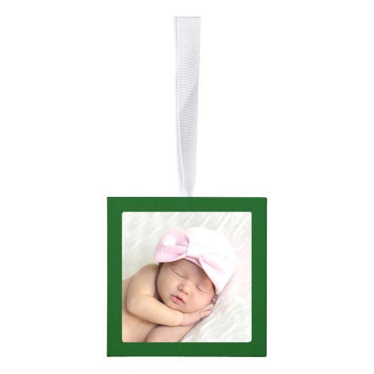 写真ABCは誕生Statsの記念品を妨げます キューブオーナメント (右)