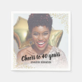 写真Any Age Birthday Partyナプキンス スタンダードカクテルナプキン (正面)