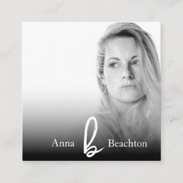 *~*写真AP31プロフェッショナルQRシンプルミニマル スクエア名刺