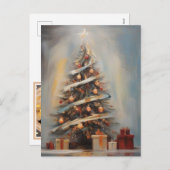 *~*写真AP44ヴィンテージパステルマジカルクリスマス シーズンポストカード (正面/裏面)