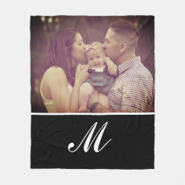 写真Create Your Own Monogramイニシャルカスタム フリースブランケット