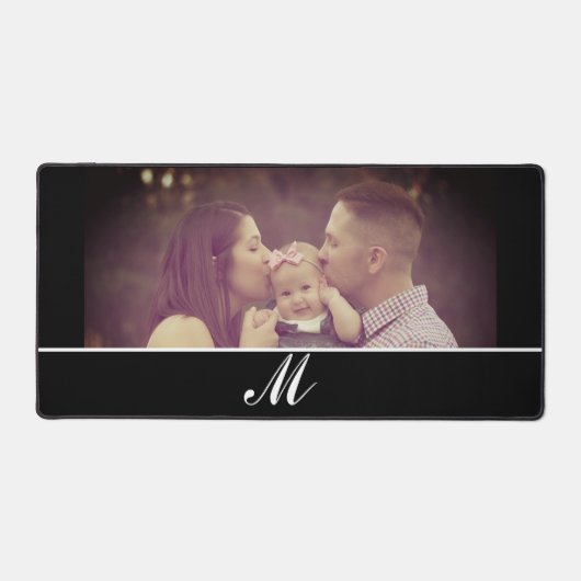写真Create Your Own Monogramカスタム デスクマット (正面)