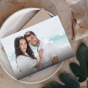 写真H モダン Chic 8 Save the Date 招待状