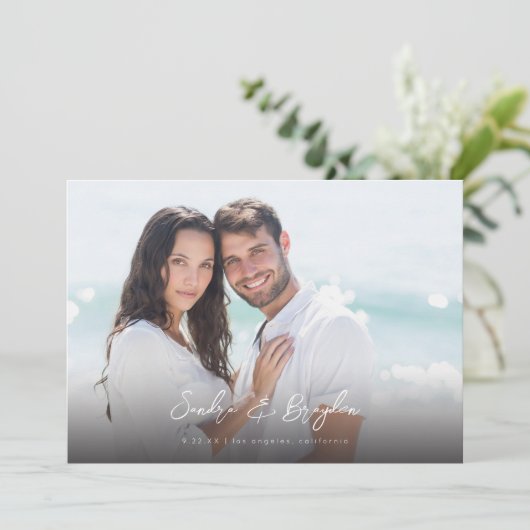 写真H MOD Chic 8 Save the Date 招待状 (スタンド正面)