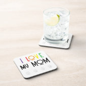 写真i愛カスタム母懸命プラスチックのコースター コースター (右側)