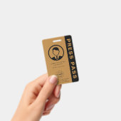 写真IDとバーコード付きのカスタマイズ可能なプレスパス バッジ (手持ち)