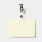 写真IDを持つビジネスバッジテンプレート バッジ (裏面 （クリップ付）)