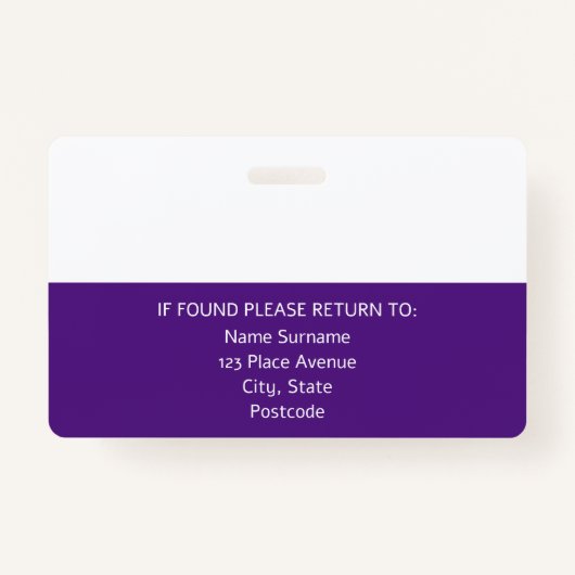 写真IDバッジパーソナライズされた会社従業員ID バッジ (裏面)