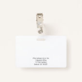 写真IDバッジ バッジ (裏面クリップ)