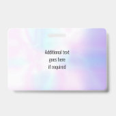 写真IDホログラフィック会社のロゴセキュリティ バッジ (Back)