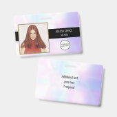 写真IDホログラフィック会社のロゴセキュリティ バッジ (Front & Back)