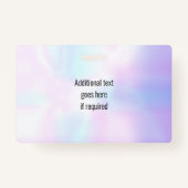 写真IDホログラフィック会社のロゴセキュリティ バッジ (裏面)