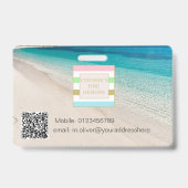 写真IDロゴビーチシーシーン バッジ (Back)