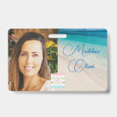 写真IDロゴビーチシーシーン バッジ (Front)