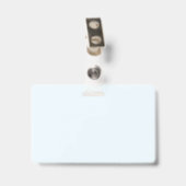 写真ID付きビジネスバッジテンプレート バッジ (裏面 （クリップ付）)