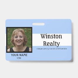 写真ID付きビジネスバッジテンプレート バッジ