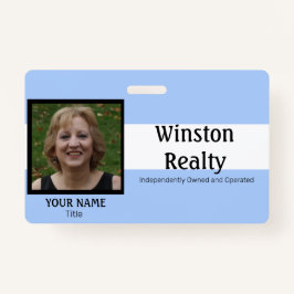 写真ID付きビジネスバッジテンプレート バッジ