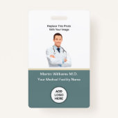 写真ID病院の医療スタッフ名バッジ バッジ (正面)