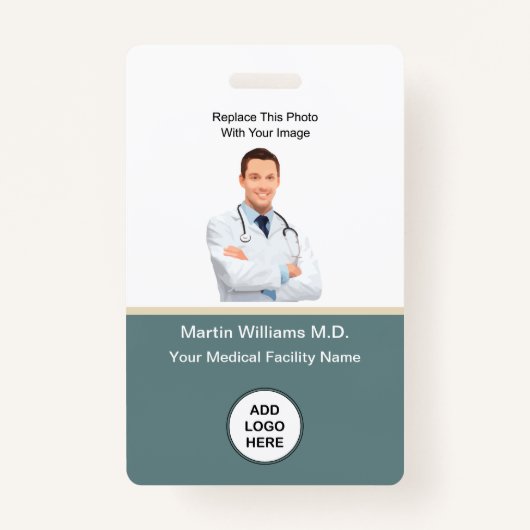 写真ID病院の医療スタッフ名バッジ バッジ (正面)