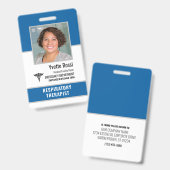 写真ID パーソナライズされた Medical Employee バッジ (正面&裏面)