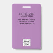 写真ID - 社員VIPパス ガーリー グリッター グラム バッジ (裏面)