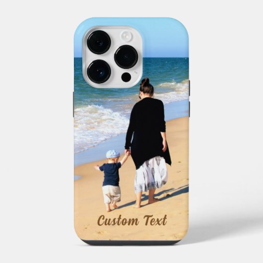 写真iPhoneケースカスタム文字パーソナライズされた iPhoneケース (裏面)