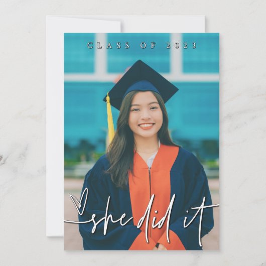 写真It Did卒業招待状 招待状 (正面)