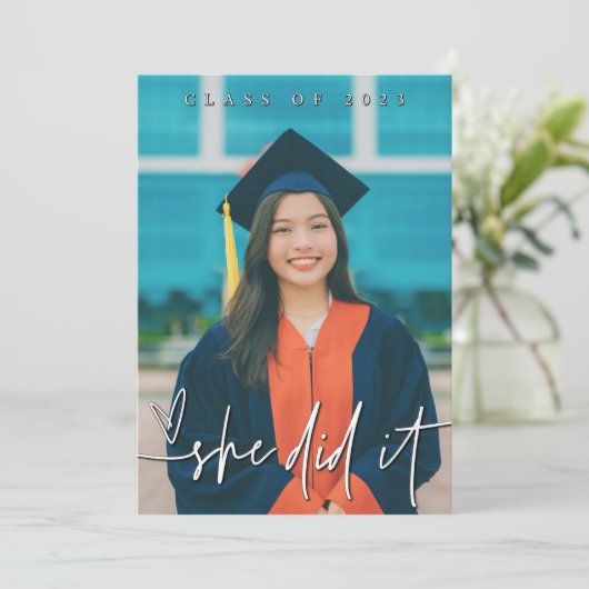 写真It Did卒業招待状 招待状 (スタンド正面)