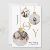 写真JOYホワイトクリスマスベルホリデーカード シーズンカード (正面)