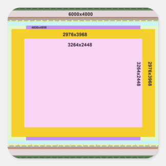 写真L四角ステッカー スクエアシール