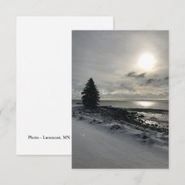 写真Larsmont Minnesota Lake Superior サンキューカード