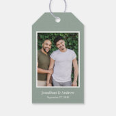 写真LGBTQの結婚贈り物ラベル ギフトタグ (裏面)