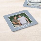 写真LGBTQ結婚の スクエアペーパーコースター (アングル)