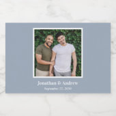 写真LGBTQ結婚の スパークリングワインラベル (シングルラベル)