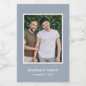 写真LGBTQ結婚の ワインラベル (シングルラベル)