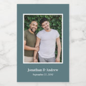 写真LGBTQ結婚の ワインラベル (シングルラベル)