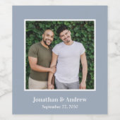 写真LGBTQ結婚の ワインラベル (シングルラベル)