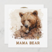 *~*写真MAMA BEAR Ap72カッブマザーズデイカード シーズンカード (正面/裏面)