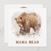 *~*写真MAMA BEAR Ap72フラットマザーズデイカード シーズンカード (正面/裏面)