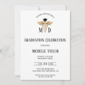 写真MD医学博士の卒業式 招待状 (正面)
